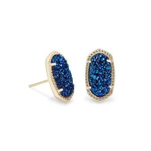 Kendra Scott Blue Drusy Earrings